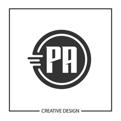 Initial Letter PA Logo Template Design Vector Illustration