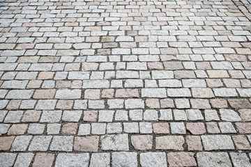 historical pavement in prague city center