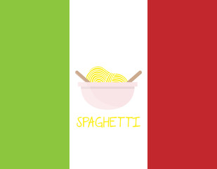 Spaghetti Italian pasta logo