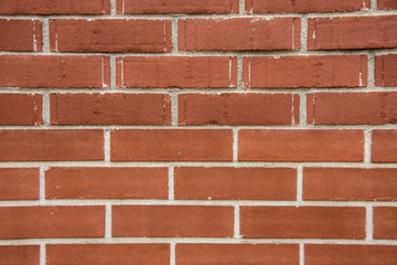 Mauer aus roten Ziegeln