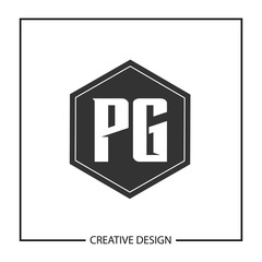 Initial Letter PG Logo Template Design Vector Illustration