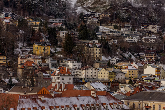 aerial view of the city