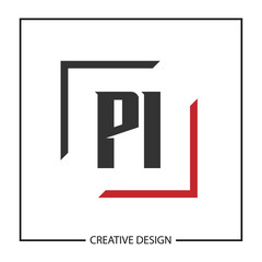 Initial Letter PI Logo Template Design Vector Illustration