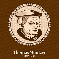 Thomas Muntzer (1489-1525) was a German preacher and radical theologian of the early Reformation.