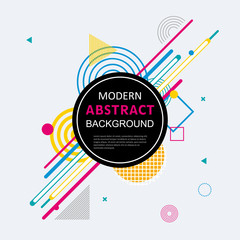 Modern abstract geometric pattern design and background. Use for modern design, cover, poster, template, brochure, decorated and flyer.