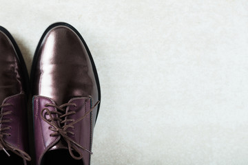 Elegant Leather Lace Up Brogues, autumn shoes