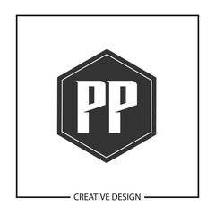 Initial Letter PP Logo Template Design Vector Illustration