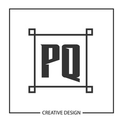 Initial Letter PQ Logo Template Design Vector Illustration