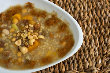 Traditional Turkish Dessert Ashure or ashura