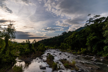 river in Guatemalan mountains
