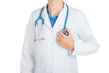 man doctor pure white isolated background stethoscope  corona covid19 coronavirus virus