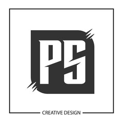 Initial Letter PS Logo Template Design Vector Illustration