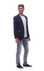 in full growth.portrait of a modern business man