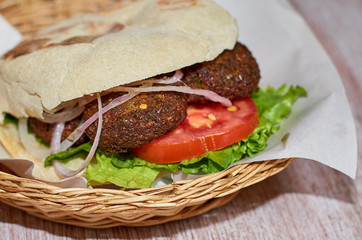 homemade meat sandwich