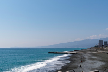 Fototapeta premium 神奈川県西湘の海岸線