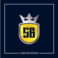 Initial Letter SB Logo Template Design Vector Illustration