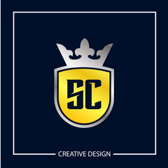 Initial Letter SC Logo Template Design Vector Illustration