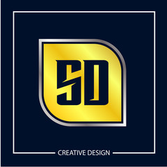 Initial Letter SD Logo Template Design Vector Illustration