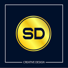 Initial Letter SD Logo Template Design Vector Illustration