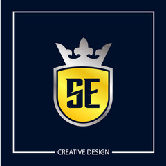 Initial Letter SE Logo Template Design Vector Illustration