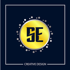 Initial Letter SE Logo Template Design Vector Illustration