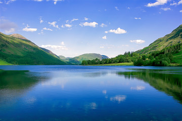 Idyllic landscape of Lake District National Park, Cumbria, UK