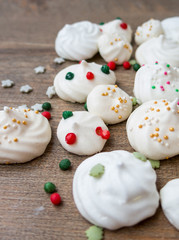 Weihnachtliches Baiser, Meringue, Advent, Weihnachten, Gebäck