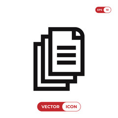 Documents vector icon