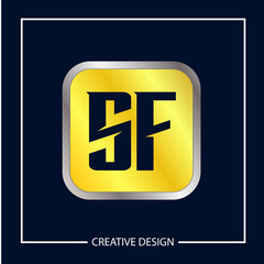 Initial Letter SF Logo Template Design Vector Illustration
