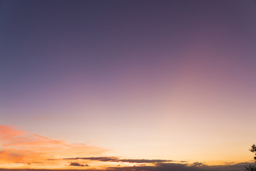 背景素材・夕焼け　マジックアワー