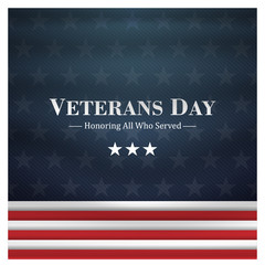 veterans day, November 11, honoring all who served, posters, modern brush design vector illustration