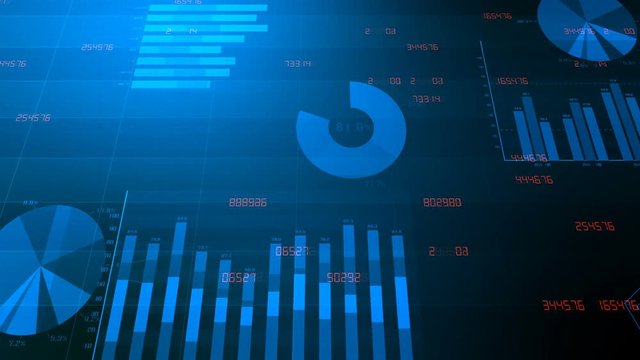 Business data graph chart bar