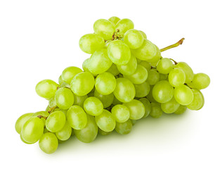 Green grape, isolated on white background, clipping path, full depth of field