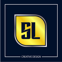 Initial Letter SL Logo Template Design Vector Illustration
