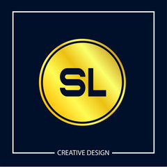 Initial Letter SL Logo Template Design Vector Illustration