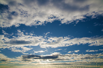 Obraz premium Blue sky with clouds