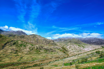 snowdonia landscape Uk.