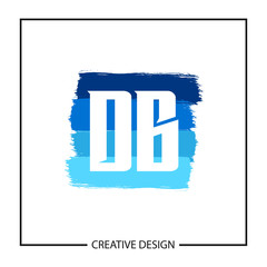 Fototapeta premium Initial Letter DB Logo Template Design Vector Illustration