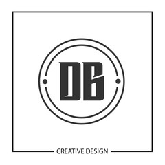 Initial Letter DB Logo Template Design Vector Illustration