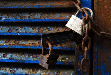 Lock. Space rusted and forgotten in time