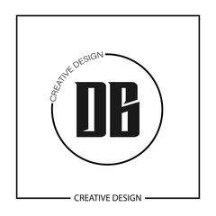 Initial Letter DB Logo Template Design Vector Illustration