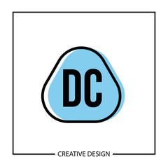 Initial Letter DC Logo Template Design Vector Illustration