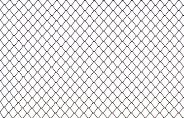 Fototapeta premium wire mesh isolated on white background