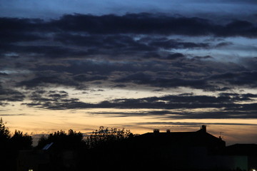 late afternoon sky