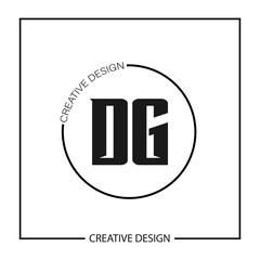 Initial Letter DG Logo Template Design Vector Illustration