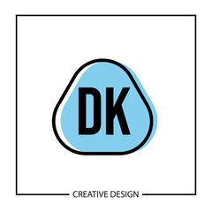 Initial Letter DK Logo Template Design Vector Illustration