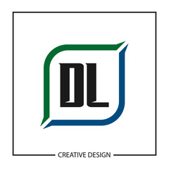 Initial Letter DL Logo Template Design Vector Illustration