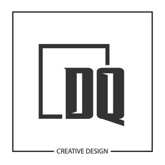 Initial Letter DQ Logo Template Design Vector Illustration