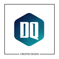 Initial Letter DQ Logo Template Design Vector Illustration