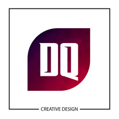 Initial Letter DQ Logo Template Design Vector Illustration